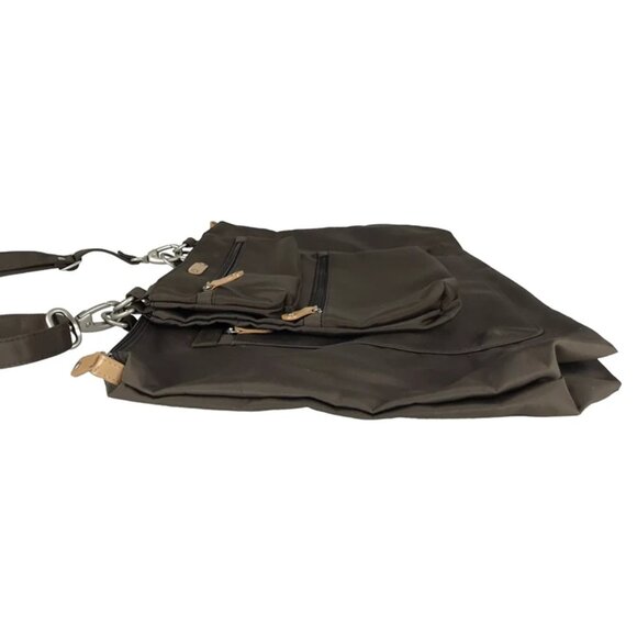 MaggiB Womens‎ Brown Detachable Adjustable Strap Outer Pockets Shoulder Bag - Picture 5 of 10